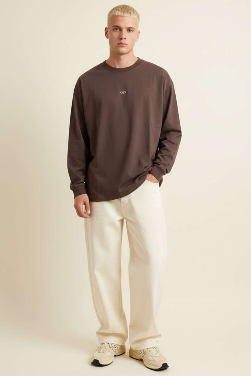 Oversize Basic Erkek Sweatshirt