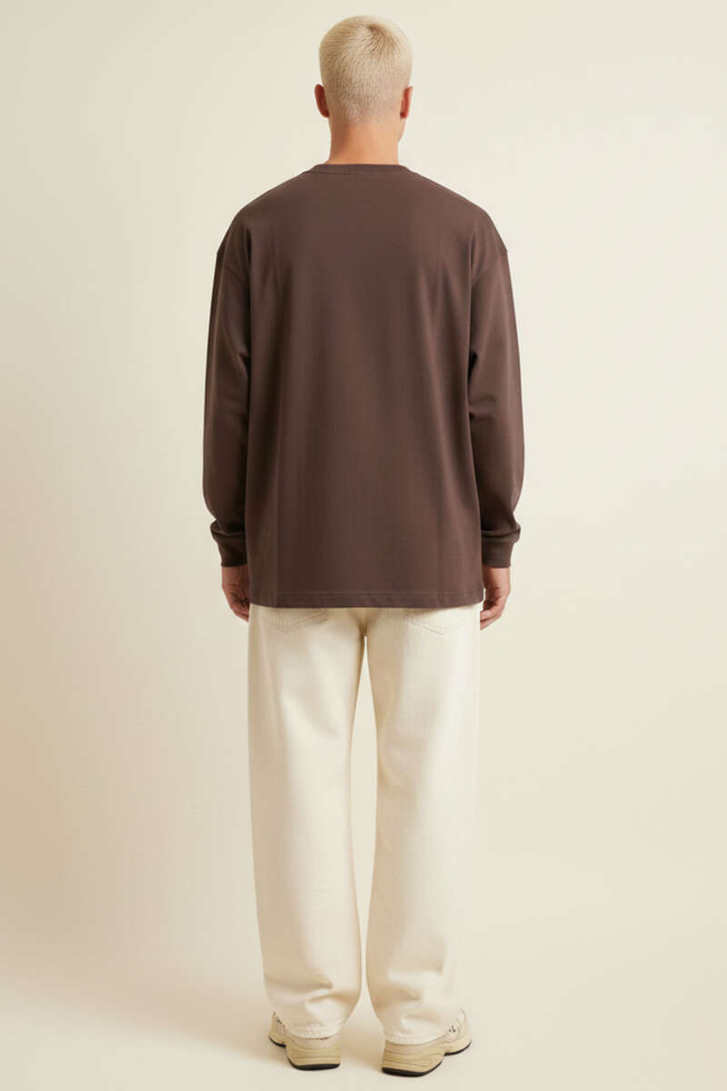 Oversize Basic Erkek Sweatshirt