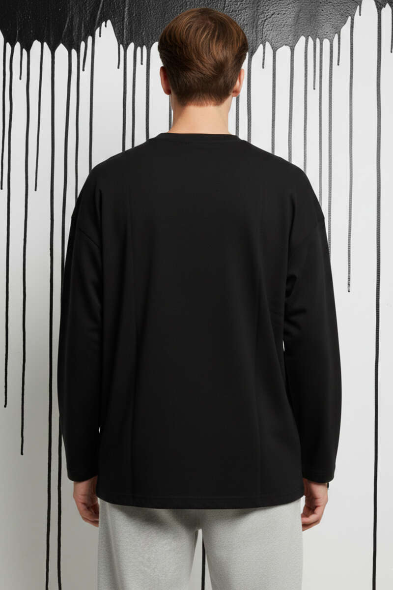 Oversize Basic Erkek Sweatshirt