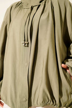 Oversize Fermuarlı Mont
