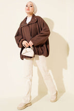 Oversize Fermuarlı Mont