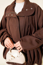 Oversize Fermuarlı Mont