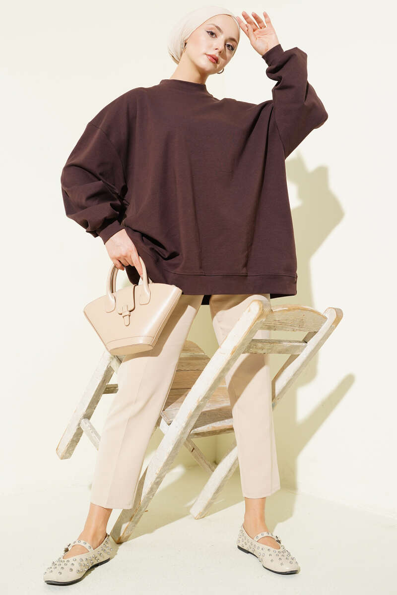 Oversize İnterlok Basic Tunik