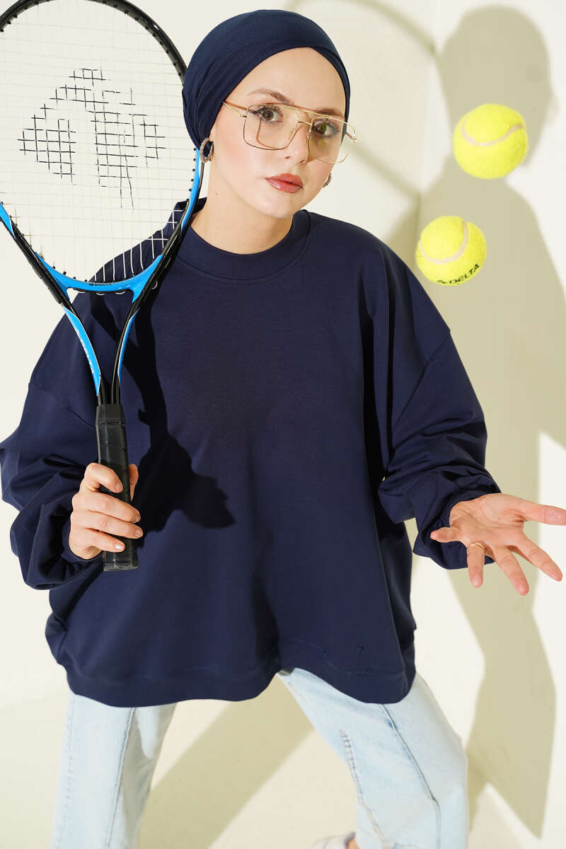 Oversize İnterlok Basic Tunik