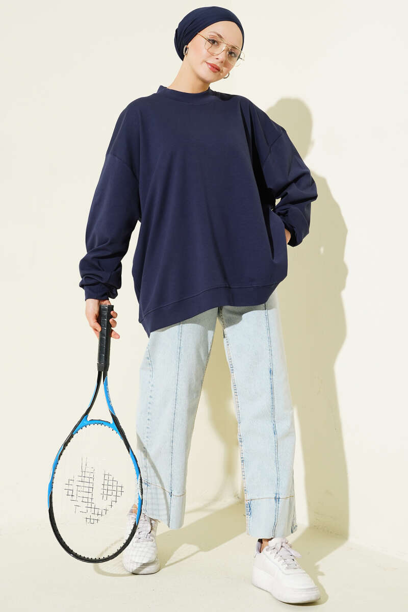 Oversize İnterlok Basic Tunik
