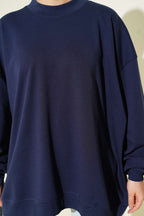 Oversize İnterlok Basic Tunik