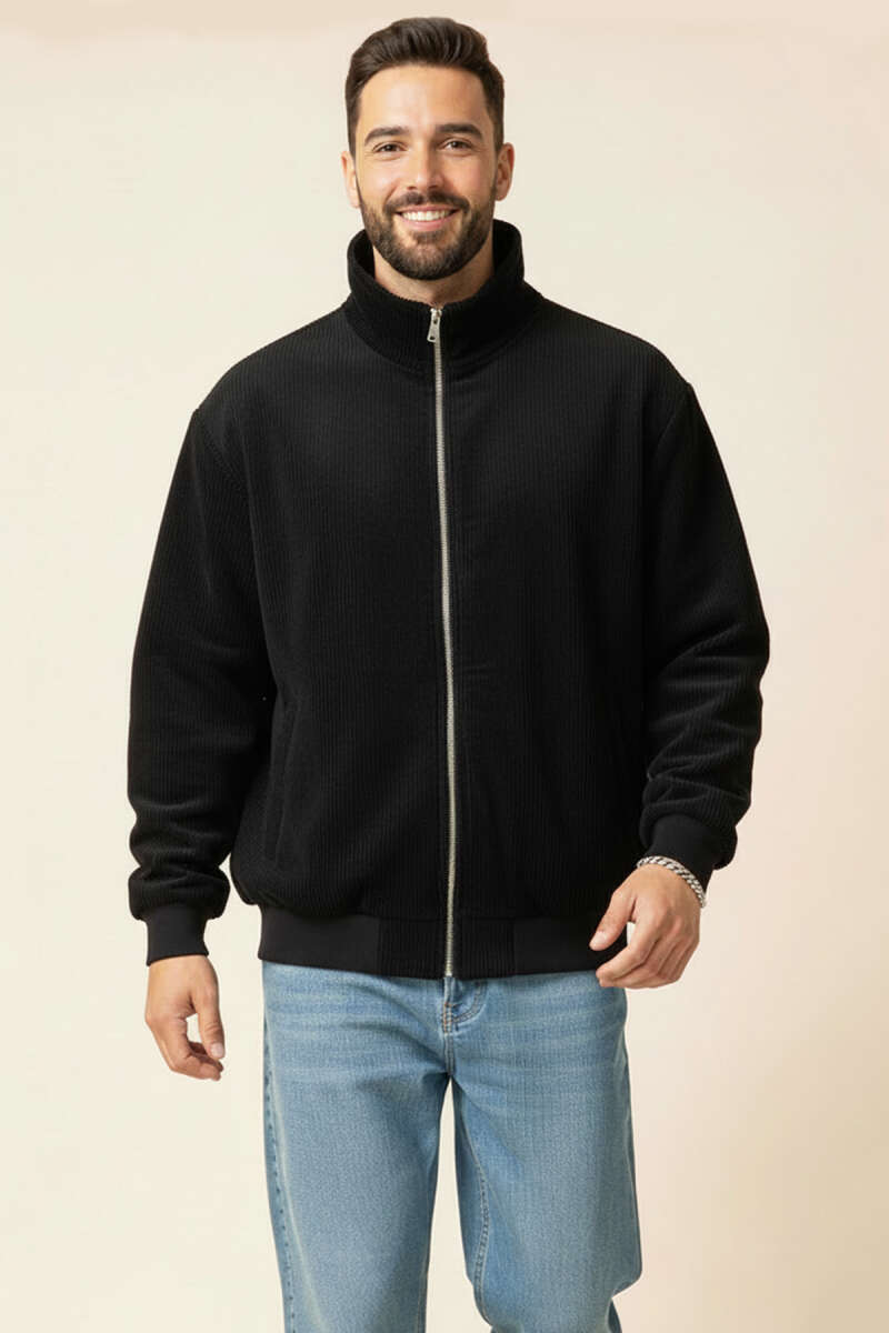 Oversize Kadife Erkek Mont