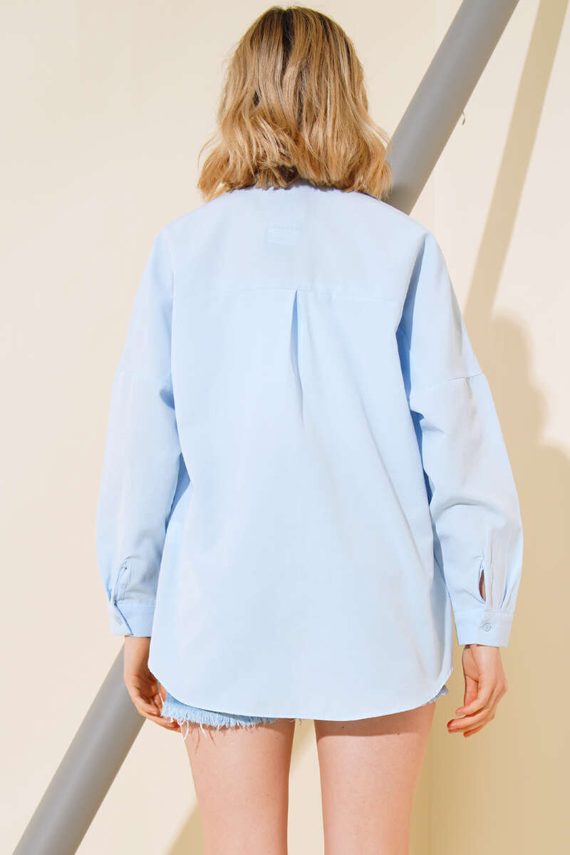 Oversize Kalıp Basic Gömlek