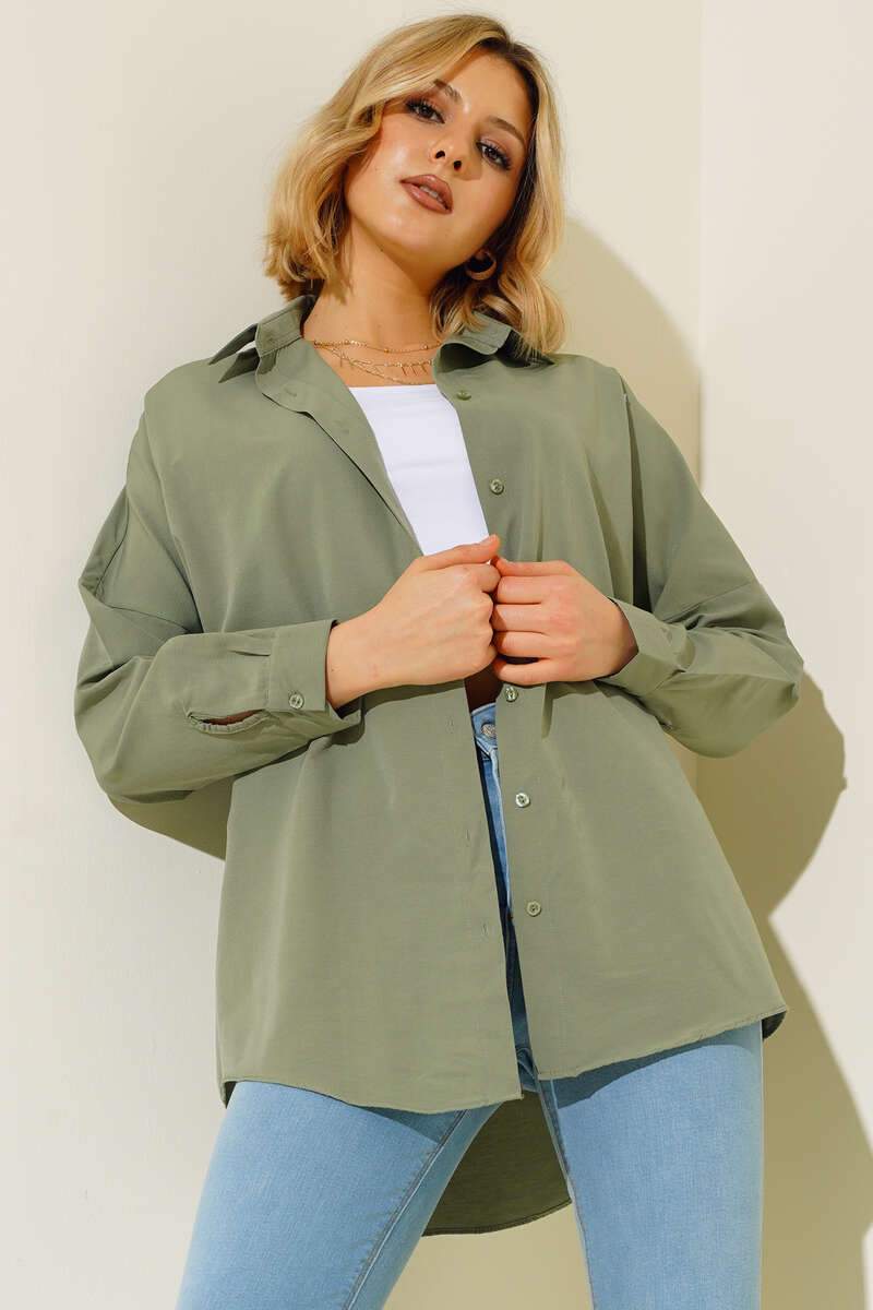 Oversize Kalıp Basic Gömlek