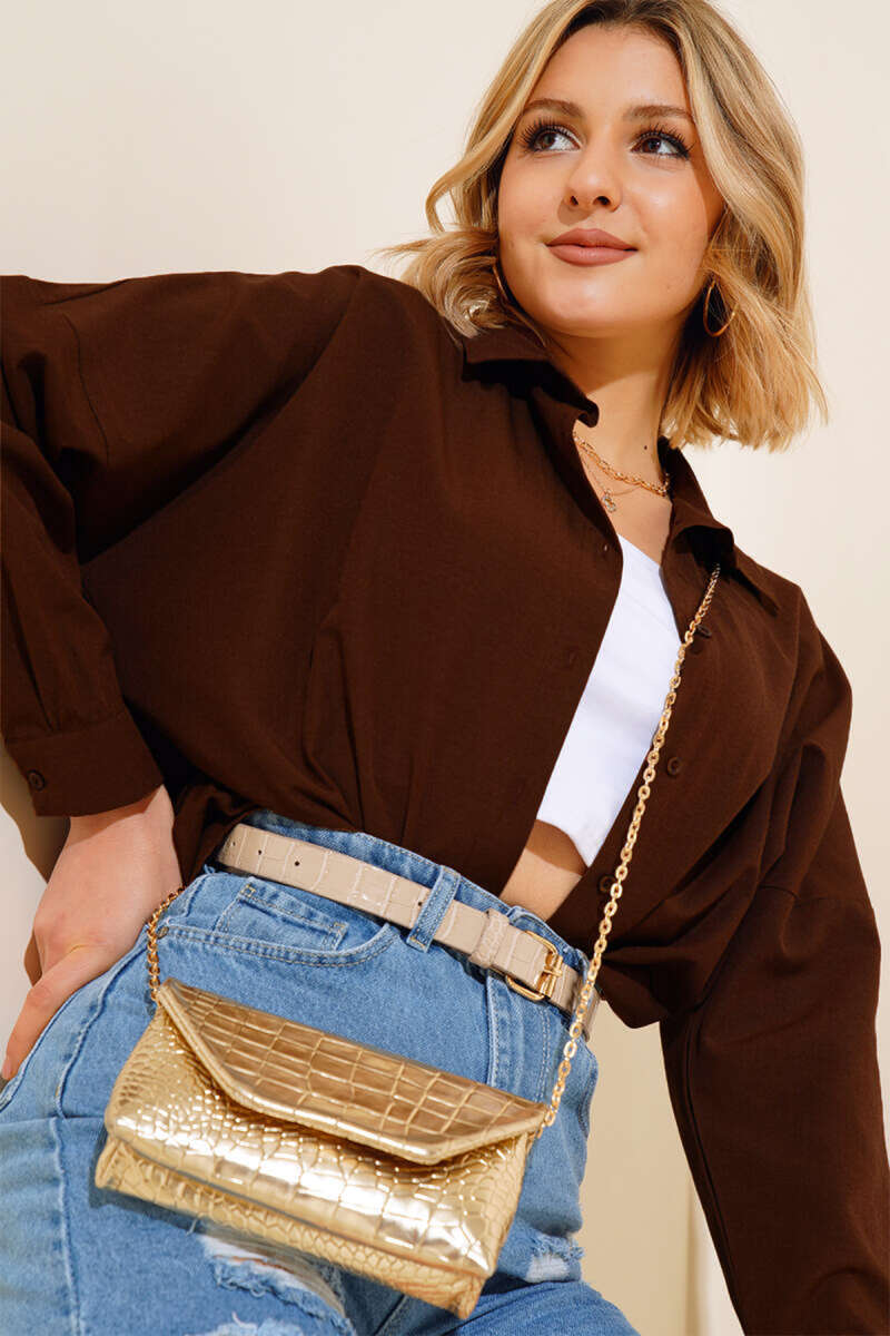 Oversize Kalıp Basic Gömlek