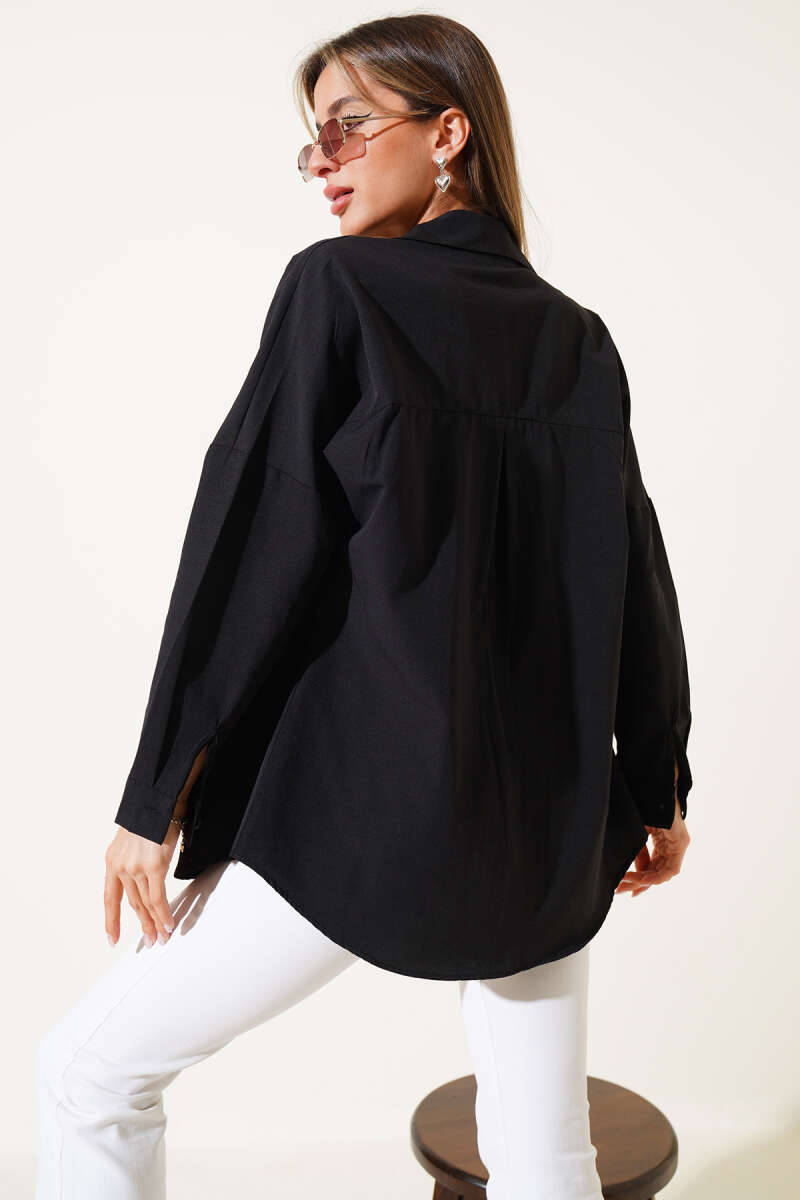 Oversize Kalıp Basic Gömlek