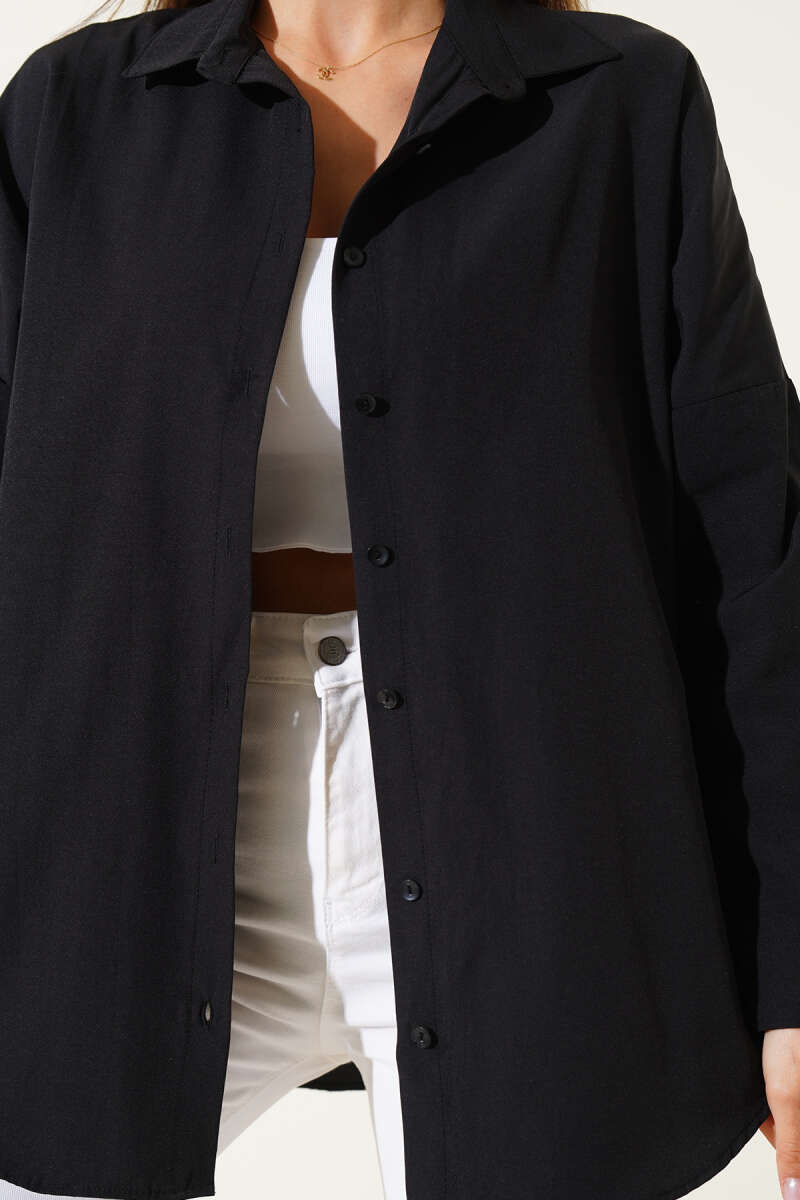 Oversize Kalıp Basic Gömlek