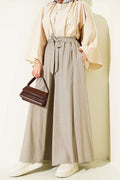 Oversize Paçalı Bağlamalı Pantolon