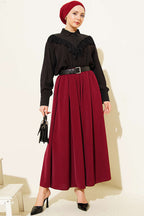 Oversize Paçalı Bel Lastikli Pantolon