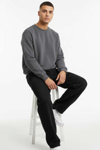 Oversize Üç İplik Erkek Sweatshirt
