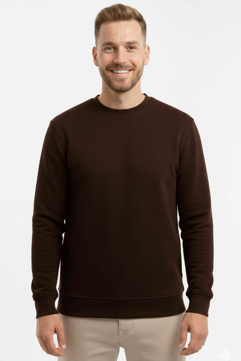 Oversize Üç İplik Erkek Sweatshirt
