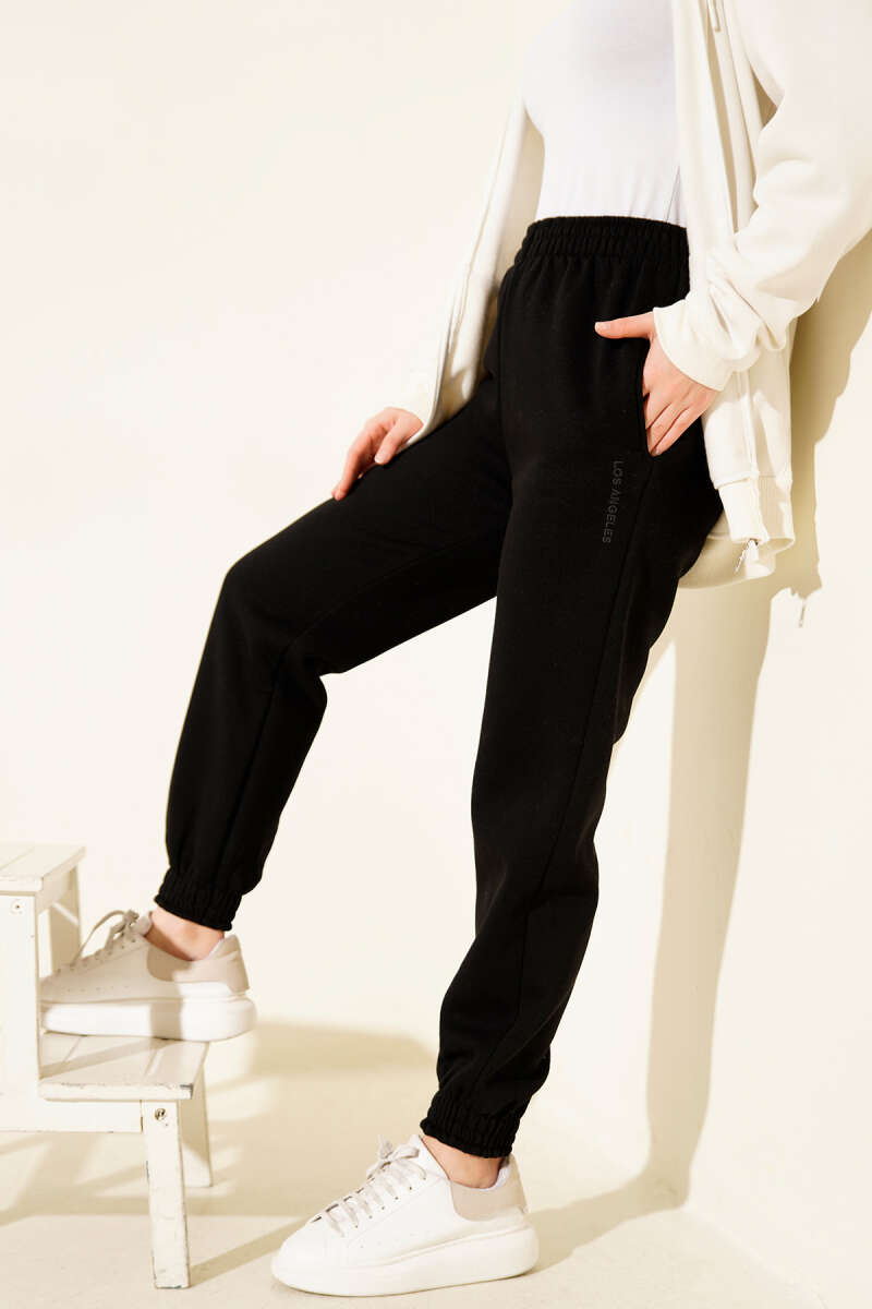 Paça Lastikli İki İplik Jogger Pantolon