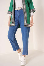 Paça Yırtmaçlı Jean Pantolon