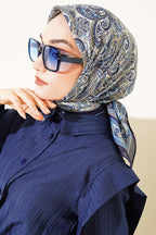 Paisley Desen Elegance Eşarp İndigo
