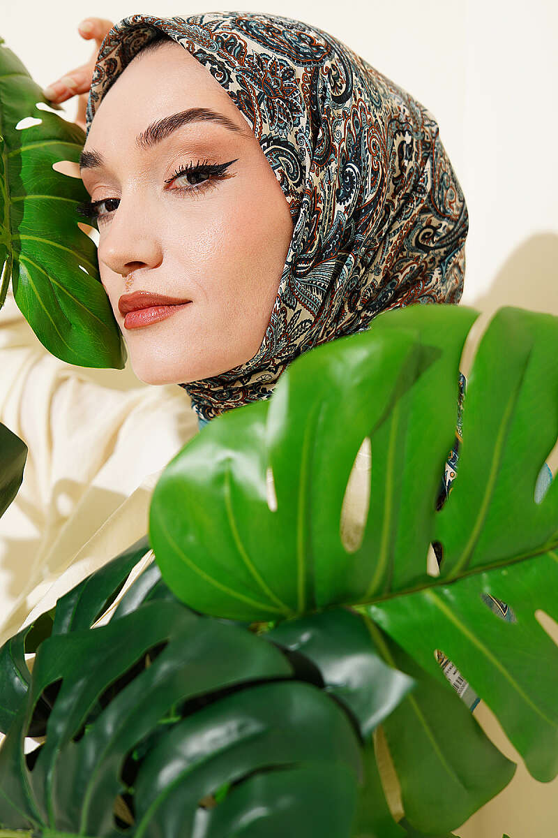 Paisley Desen Elegance Eşarp Mint