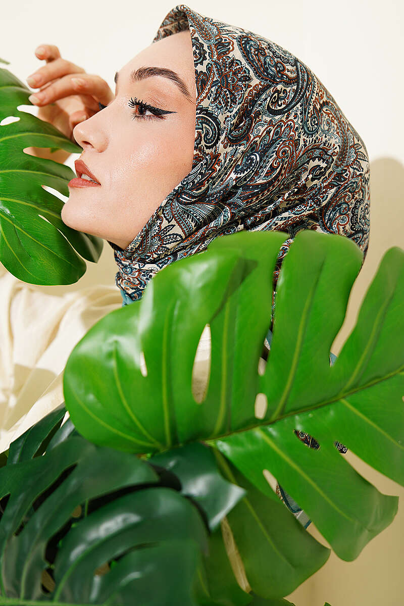 Paisley Desen Elegance Eşarp Mint