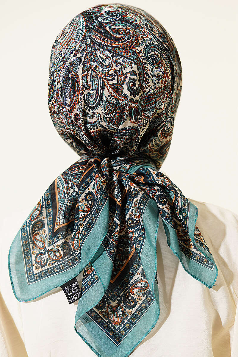 Paisley Desen Elegance Eşarp Mint