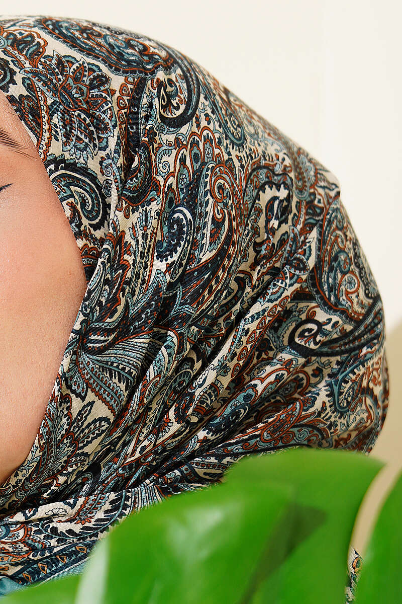 Paisley Desen Elegance Eşarp Mint