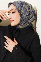 Paisley Desen Elegance Eşarp Petrol Yeşili