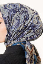 Paisley Desen Elegance Eşarp Petrol Yeşili