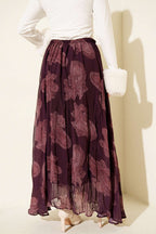 Paisley Desen Şifon Etek
