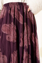Paisley Desen Şifon Etek
