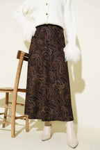 Paisley Desenli Kloş Etek