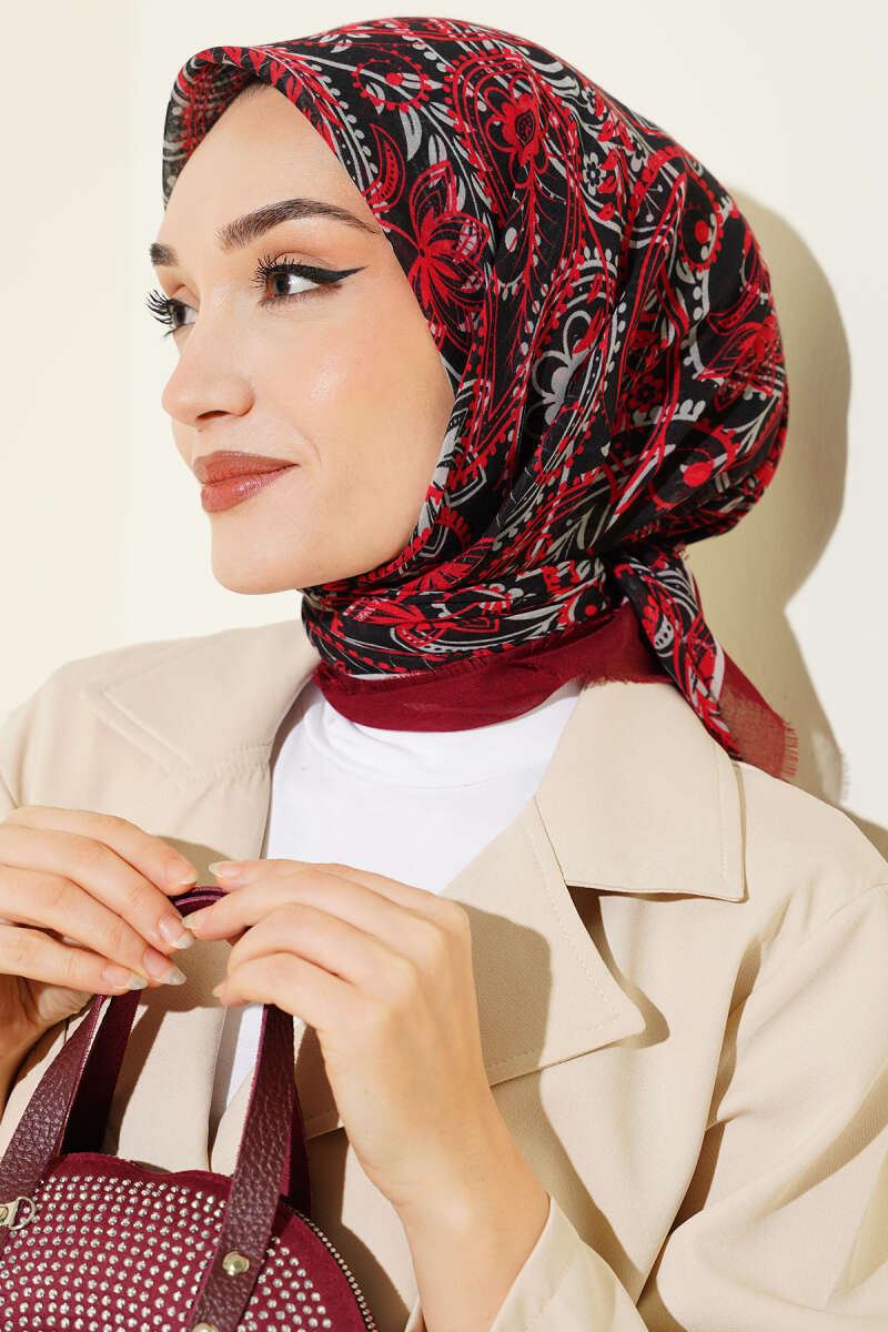 Paisley Flamu Cotton Eşarp