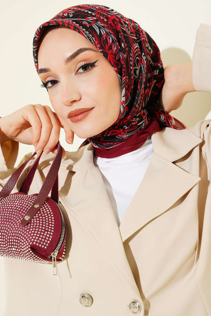 Paisley Flamu Cotton Eşarp