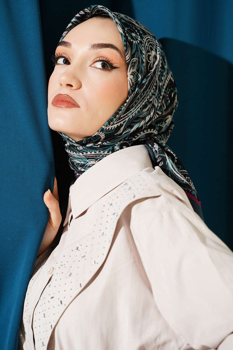 Paisley Flamu Cotton Eşarp