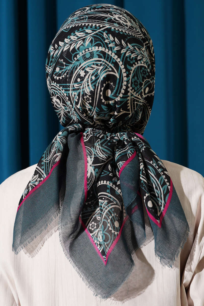 Paisley Flamu Cotton Eşarp