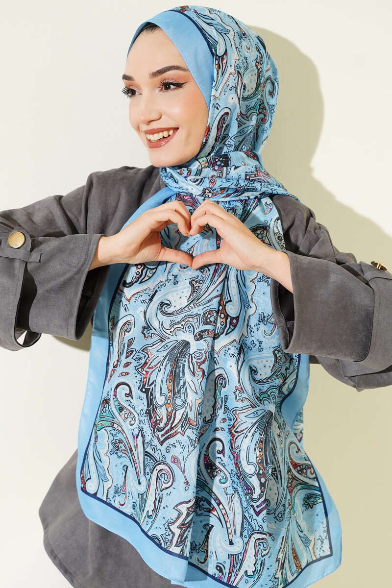 Paisley İşlemeli Soft Şal