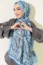 Paisley İşlemeli Soft Şal