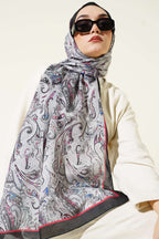 Paisley İşlemeli Soft Şal