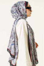 Paisley İşlemeli Soft Şal