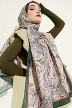 Paisley İşlemeli Soft Şal