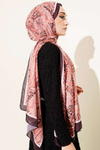 Paisley Motifli Soft Şal Acı Kahve