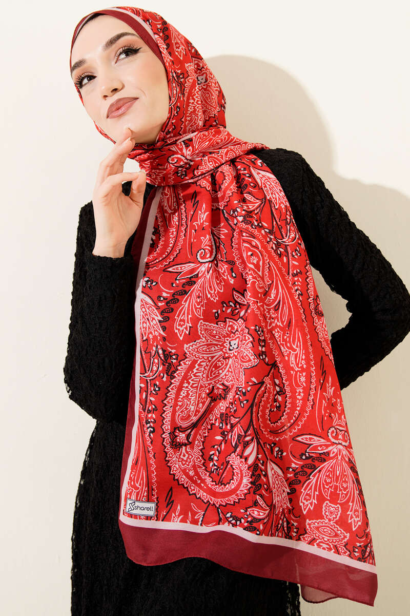 Paisley Motifli Soft Şal