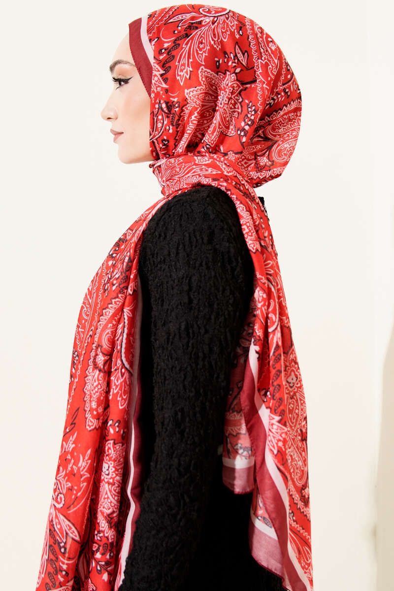 Paisley Motifli Soft Şal