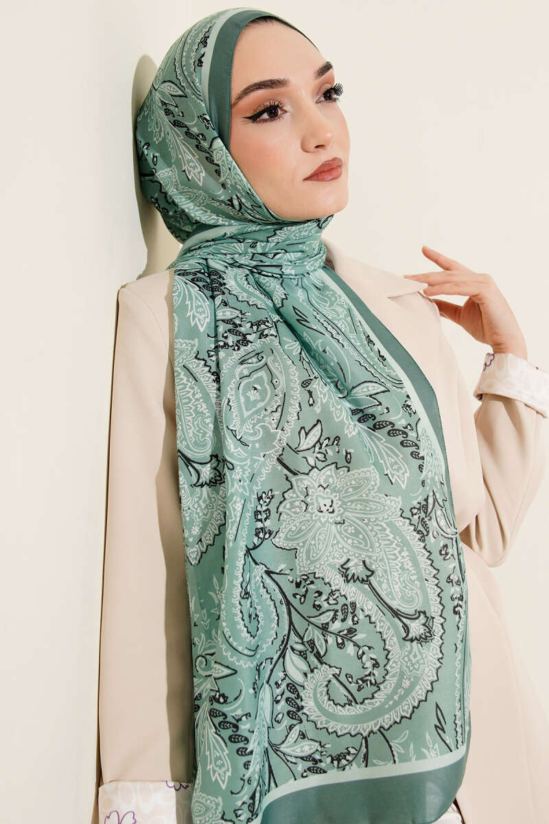 Paisley Motifli Soft Şal