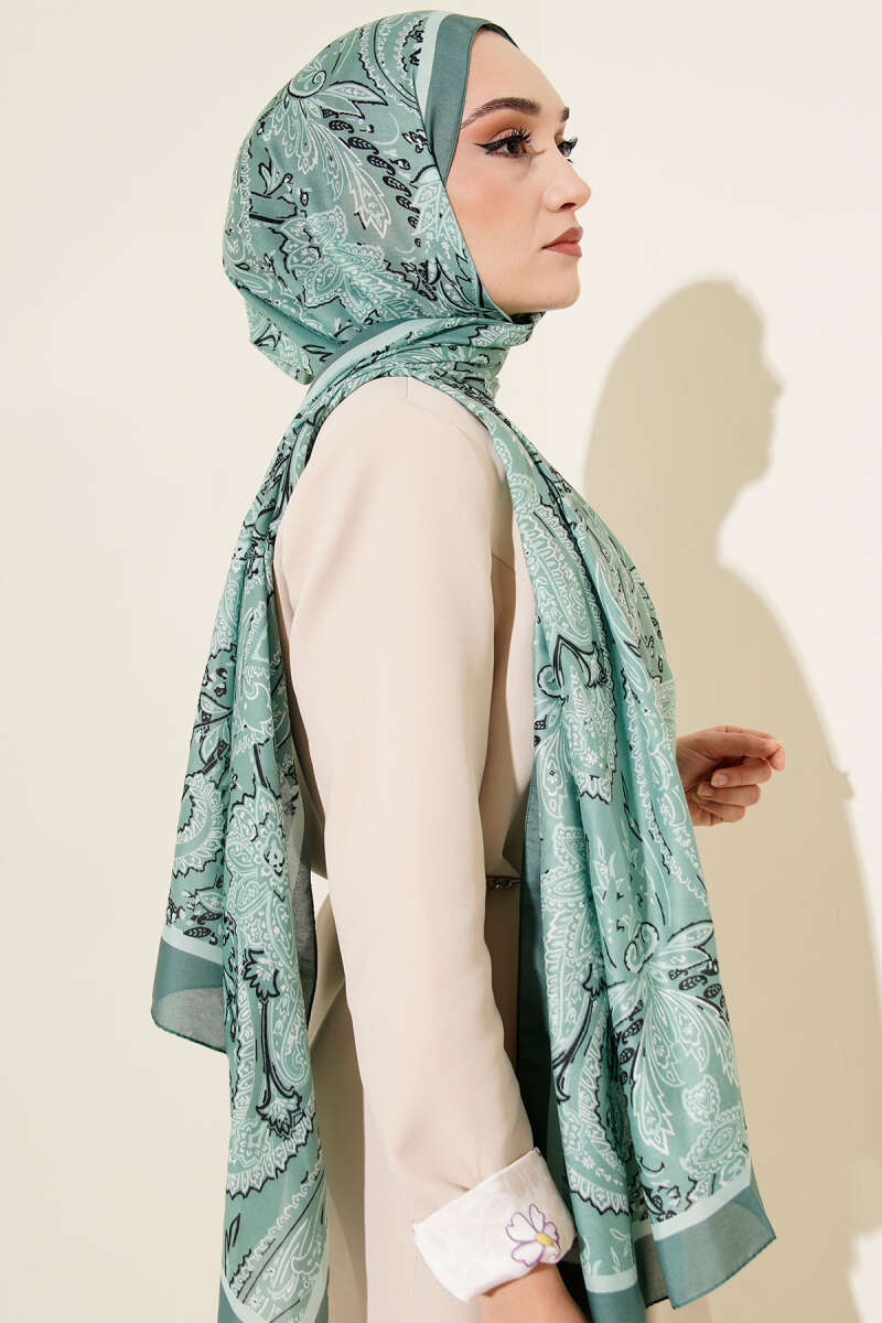 Paisley Motifli Soft Şal
