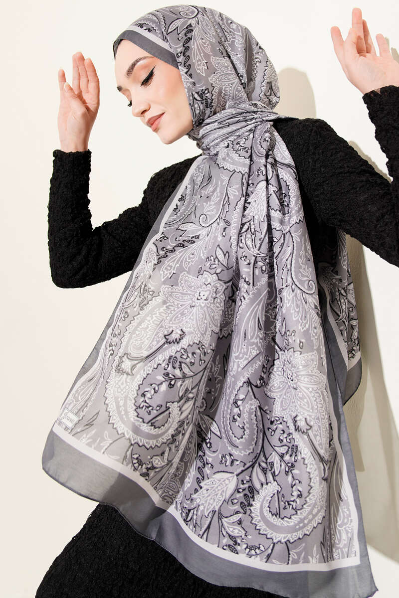 Paisley Motifli Soft Şal