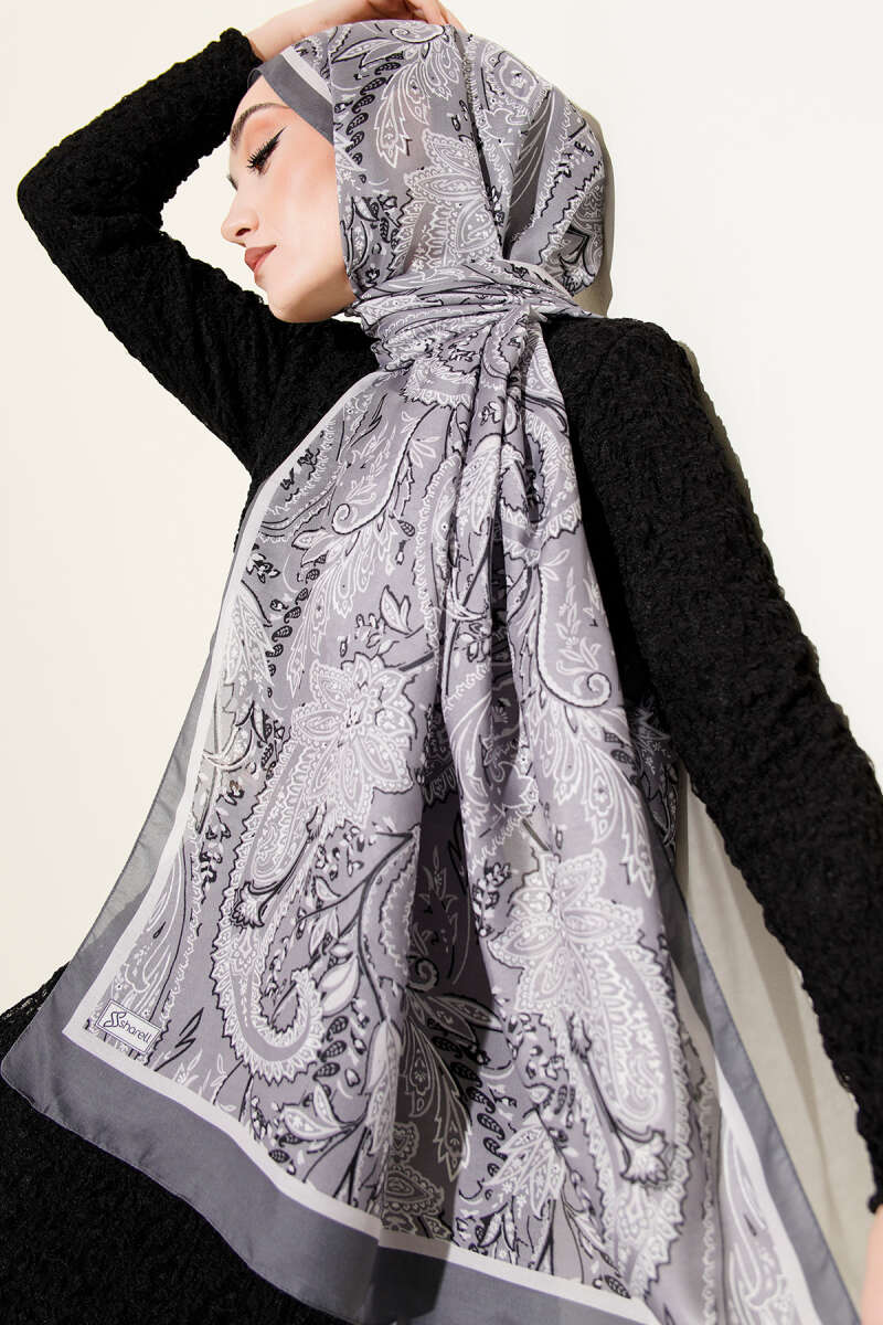 Paisley Motifli Soft Şal