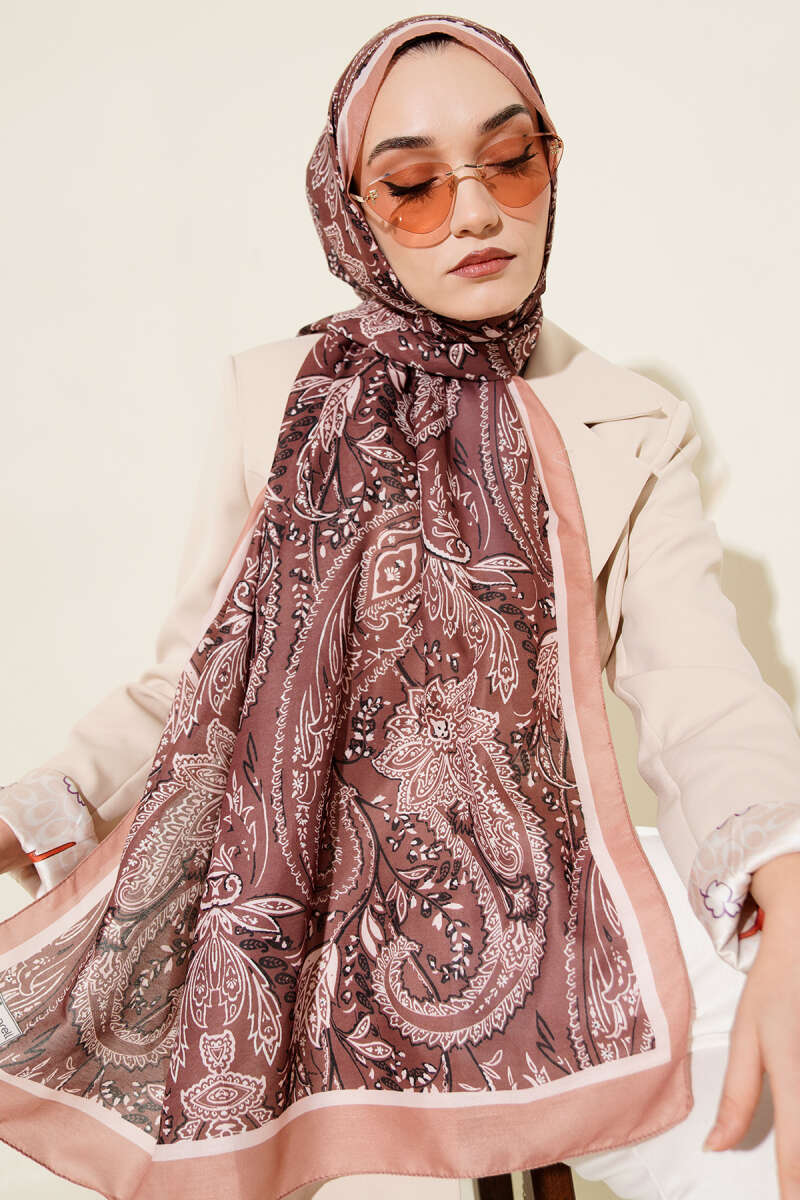 Paisley Motifli Soft Şal