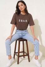 Panda Baskılı T-shirt
